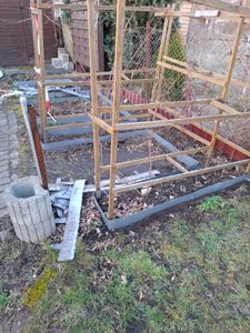 LZQ Metall Rasenkante 10m, 100x15cm hoch Mähkante Beeteinfassung Beetumrandung Wegbegrenzung,Rost Kunden-Foto 5