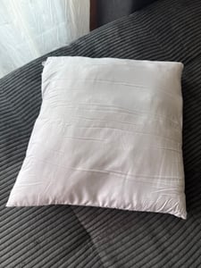 4er Set Kissen (45x45 cm) - hoher Komfort - Microfaser - Reißverschluss für Füllung - waschbar - allergikergeeignet - erholsam – Dekokissen Kunden-Foto 1