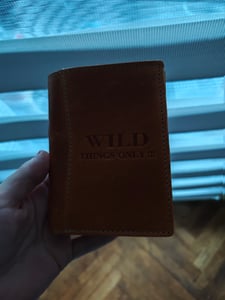Wild Things Only !!! echt Leder Portemonnaie Geldbörse Herren Querformat Cognac (5453) Kunden-Foto 1