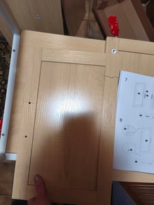 Kuchyňská polička se zásuvkami, kuchyňská skříňka, pracovní deska vysoká 90 cm, stojící polička s 8 háčky, vintage hnědá-matná černá Fotografie od zákazníka č. 3