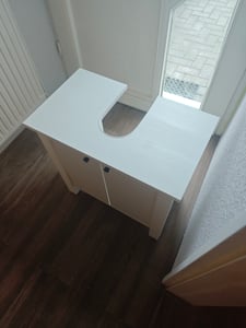 LIVARNO LIVING Waschbeckenunterschrank Badunterschrank Schrank Stockholm weiß Kunden-Foto 1