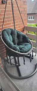 KISSEN FÜR STORCHENNEST, Gartenschaukel, dunkelgrün, Sitzkissen mit Rückenlehne, Kissen für den Sitz einer Gartenschaukel Kunden-Foto 1