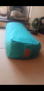 #DoYourYoga Yoga-Bolster Paravati - gefüllt mit Dinkelspelz - 67x22x13cm - Dunkelgrün Kunden-Foto 2