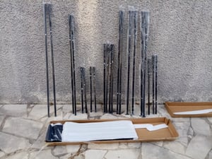 Stojak na drewno kominkowe "Yakutat" Stojak na drewno kominkowe wykonany ze stali Czarny 185x180x70 cm Zdjęcie produktu od klienta nr 5
