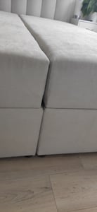 AX LIVING Boxspringbett Bursa 140x200 Schwarz ohne Topper Bettkasten Komfortbett Kunden-Foto 2