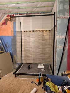 Mai & Mai Duschkabine Duschabtrennung Schwarz 8mm Sicherheitsglas mit NANO 80x100cm Eck-Dusche mit Schiebetür Ravenna18 Kunden-Foto 2