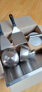 𝗛𝗔𝗩𝗘𝗡𝗛𝗔𝗨𝗦 Grillkorb Edelstahl Set I 2X Grillkörbe mit abnehmbarem Holzgriff zum Grillen von Gemüse & Fisch I Grillkorb Gemüse - Grill turner Kunden-Foto 2