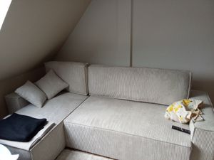 Idohome Ecksofa, Eckcouch mit Schlaffunktion – universell rechts/links montierbar – Modernes Schlafsofa & Couchgarnitur Farbe: Helgrau Paris Poso 110 Kunden-Foto 4