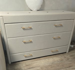 STILVORA Schrankbett 140×200 mit USB und Typ-C Anschlüssen und Schublade, Wandbett mit Ablagefach und umbaubarem Design, Klappbett platzsparend und mobil Beige Kunden-Foto 7