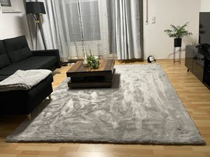 Volero - Hochflor Teppich - Comfy Supreme Weiß - 140x200 cm - Wohnzimmer, Esszimmer, Schlafzimmer - Ländlich, Modern, Skandinavisch Kunden-Foto 1