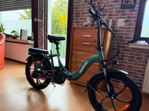 HillMiles E Bike, E-Bike Klapprad mit 36V 13Ah Akku bis zu 80-100km, 20 *3.0 Zoll, 7-Gang SHIMANO, 250W Motor & 25km/h MilePort 1 Kunden-Foto 11