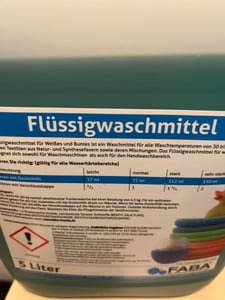 4 x 5 L Flüssigwaschmittel Konzentrat orange Universal Color GRATIS Ausgießer Kunden-Foto 3