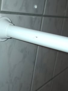 Sprchová lišta slim line 125 - 220 ALU matná Teleskopická lišta Fotografia od zákazníka č. 1