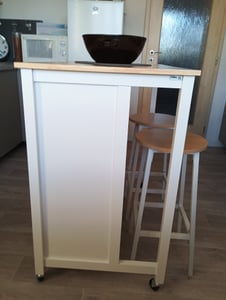 VASAGLE Barhocker Barstühle (Set, 2 St., 2er), bis 100kg belastbar, 32x32x65cm, CBL32 Kunden-Foto 2