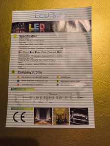Taśma ledowa tv RGB 5 m podświetlenie LED z pilotem zasilaczem wodoodporna IP67 do telewizora mebli półek Zdjęcie produktu od klienta nr 1