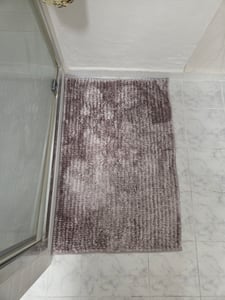 Badematte Coral Chenille-Struktur Melone Pink 50 x 80 cm Kunden-Foto 1
