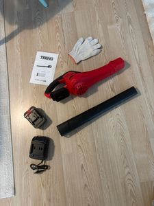 TEENO Souffleur de Feuilles sans Fil 20V - 80 m/s (288 km/h) Haute Vitesse, Batterie 3.0Ah Incluse, Léger 2.45 kg, Poignée Antidérapante pour Jardin Kunden-Foto 1