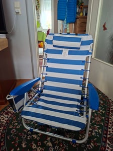 SONGMICS Campingstuhl tragbarer Klappstuhl bis Strandstuhl Kopfstütze Kunden-Foto 1