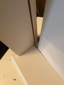 WOLTU Schminktisch mit LED-Beleuchtung, einstellbare Helligkeit, Weiß Kunden-Foto 5