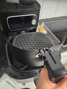 Philips Příslušenství k fritéze Airfryer 8,3 l, Rozdělovací přepážka, Philips, HD9875, HD9880, HD9876, Nerezová ocel, 214 mm, 197 mm Fotografie od zákazníka č. 2
