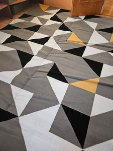 Tapiso Koberec MAYA Modern Black Grey Spálňa ÖKOTEX 300 x 400 cm Fotografia od zákazníka č. 1