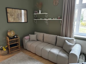 AX LIVING Malatya Big Sofa mit Schlaffunktion Schlafsofa in Beige 246 Kunden-Foto 2