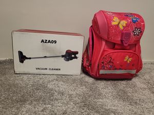 Aspirateur filaire Authmic, 25000 Pa, avec câble de 5 mètres, système de filtration 4 en 1, 800 W, pour sols durs et tapis, capacité de 1,6 litre, couleur rouge Photo du client 2
