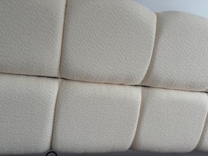 Flieks Hydraulisches Polsterbett 140x190cm mit Stauraum, Doppelbett Stauraumbett mit Lattenrost, Jugendbett Holzbett mit Kopfteil, Bouclé, Weiß Kunden-Foto 3