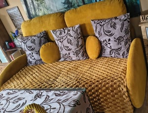 Dutch Decor Wohndecke Flauschig Vivian 150x200 cm Gelb Kunden-Foto 1