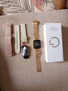 Levowatch TINY Smartwatch Damen, 8mm slim & curved, Metallgehäuse, Telefon Funktion, AMOLED Always-On, Sprachsteuerung, 3 Armbänder, wasserdicht, Puls Kunden-Foto 1