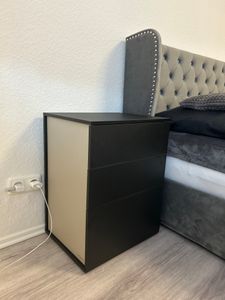 VASAGLE Nachttisch 2er Set, superschnelle werkzeuglose Montage, Beistelltisch Kunden-Foto 1