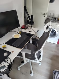 Krzesło biurowe Vinsetto – obrotowe, z regulacją wysokości, podłokietnikami 3D i 3-stopniową siatką Zdjęcie produktu od klienta nr 1