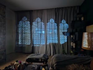 Projektor 4K Android 11 HY300 Pro Wifi6 260ANSI BT5.0 1080P 1280*720P Kino Outdoor Tragbarer Projektor Kunden-Foto 1