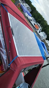 200W 12V Flexibel Solarmodul Monokristallin Solarpanel Solaranlage Komplettset mit 40A Solar Laderegler für Wohnmobil Camping Boot Kunden-Foto 1