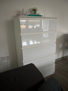 Sideboard Kenji 5 Schubladen Hochglanz Schwarz Kunden-Foto 1