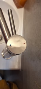 Waschtischarmatur Edelstahl Gebürstet, Bleifrei Kalt Warm, Cecipa, Badarmatur Mischbatterie, Wasserhahn Bad, Waschbeckenarmatur Silber Kunden-Foto 1