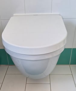 Toilettendeckel D Form WC-Sitze, Toilettensitzbezug mit Absenkautomatik & Quick-Release Funktion, Antibakterieller Klodeckel aus Duroplast Material Kunden-Foto 1