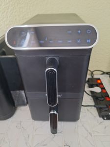 TurboTronic dvojitá horkovzdušná fritéza XXL 11 l – AF510D – vertikální DualZone airfryer se 2×5,5l koši, Double-Stack design, úspora místa, silikonové vložky Fotografie od zákazníka č. 1