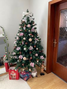 SVITA künstlicher Weihnachtsbaum Tannenbaum Deko Christbaum Kunstbaum PVC 210 cm Kunden-Foto 7