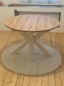 Esstisch schwarz asteiche 110x78 cm Big System Rund Stern 110 Auszug Kunden-Foto 2