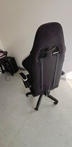 PLAYER Gaming Stuhl Ergonomischer Gaming Sessel Schreibtischstuhl PC Gamer Racing Stuhl mit Stoffoberfläche, Federsitzkissen, Verbindungsarmlehnen Kunden-Foto 33