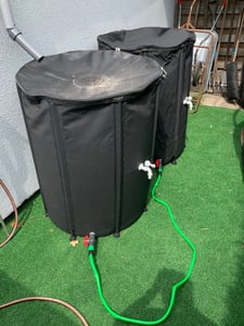 Mucola 500L Faltbarer Wasserspeicher Regenwasserfass Wassertank Regentonne Wasserfass Kunden-Foto 1