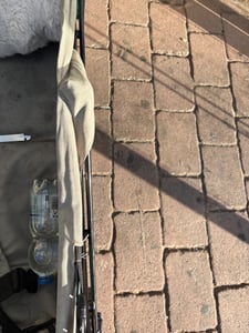 Miweba Bollerwagen MB-20 faltbar | Transportwagen mit Dach - Handwagen - Transportkarre - Hartgummireifen - mit Anschnall-Gurt - bis 100 kg (Grau) Kunden-Foto 2