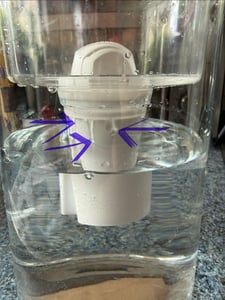 Wessper D2 BOROSILICATE Wasserfilterkanne 3 L Minze – Glasfilterkanne mit 10 AquaMax Filter, BPA-frei Kunden-Foto 5