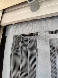 Sekey 130x220cm Fliegengitter Tür Magnetvorhang zum Insektenschutz (zuschneidbar in Höhe und Breite), Fliegengitter Balkontür Terrassentür Weiß Kunden-Foto 3