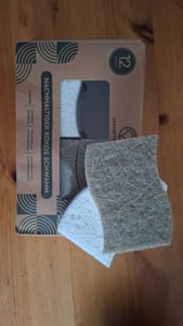 Nachhaltige Spülschwämme 12er pack Schwämme Eco Küchenschwamm  Geschirr Kokosschwamm (12 Stück) Kunden-Foto 1
