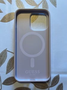 Guess Guhmp13Lp4Rpsp Hülle Für Iphone 13 Pro / 13 - Rosa 4G Bedruckte Streifen Magsafe Kunden-Foto 4