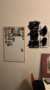 ALLboards Whiteboard mit Holzrahmen 100x80cm Magnettafel Weiß Magnetisch, Trocken Abwischbar Kunden-Foto 1