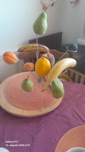 Corbeille à fruits suspendue en métal soudé à la main, étagère à fruits moderne - EXPLOFRUIT Photo du client 1