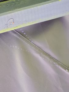 freigarten.de Ersatzdach für Pavillon 3x3 Meter Wasserdicht Material: Panama PCV Soft 370g/m² extra stark Modell 2 (Braun) Kunden-Foto 6